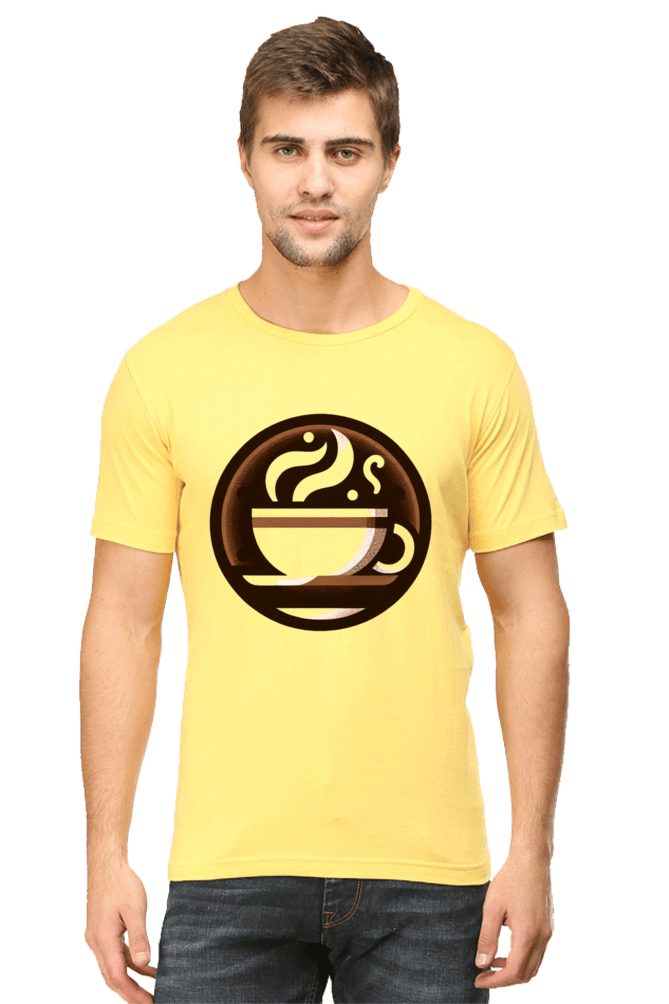 Yellow Coffee Lover T-shirt | Stylish & Comfortable Apparel for Caffeine Enthusiasts - Image 3