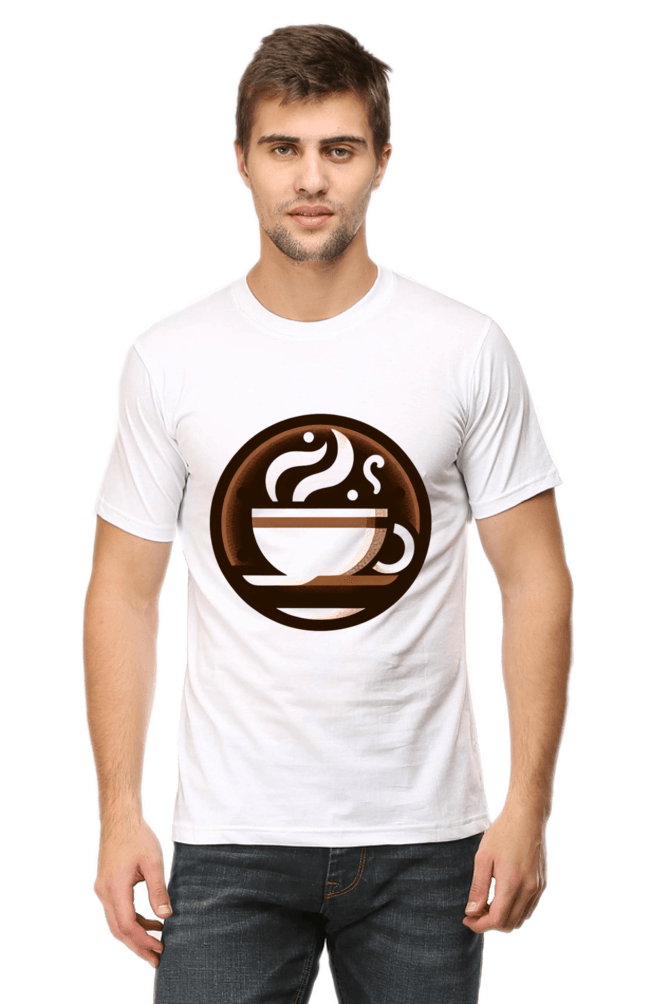 White Coffee Lover T-shirt | Stylish & Comfortable Apparel for Caffeine Enthusiasts - Image 4